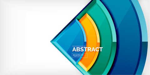 Triangle circles background. Vector Illustration For Wallpaper, Banner, Background, Card, Book Illustration, landing page