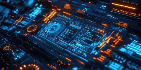 Obraz premium Computer Motherboard Close-up