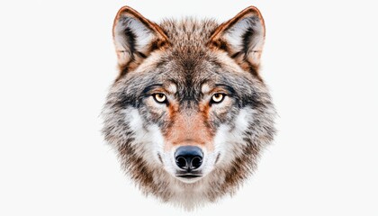 Fototapeta premium A detailed and photo-realistic portrait of a wolf, its eyes glowing with an otherworldly intensity, rendered in hyper-realistic 10K