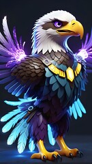 Obraz premium eagle with flag