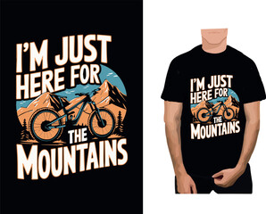 mountain bike t shirt design