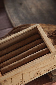 Traditional handcrafted Cuban cigars from Vinales, Cuba