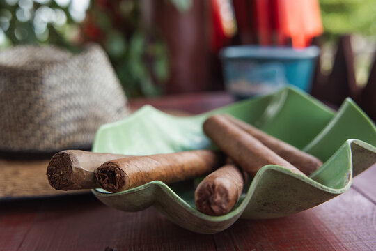 Traditional Cuban cigar making in Vinales, Cuba
