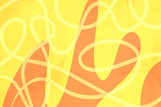 Fototapeta Abstract Yellow and Orange Minimalist Background