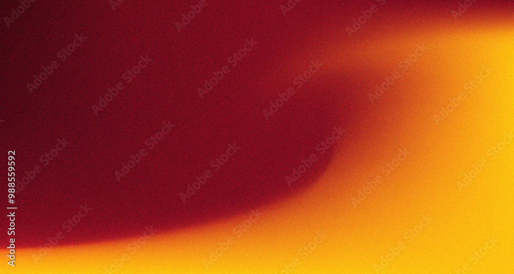 Fototapete Dark Red and Orange Gradient Background with noise grain effect texture. Textured Matte Abstract Gradient Background. Grunge Red and Orange gradation wallpaper.