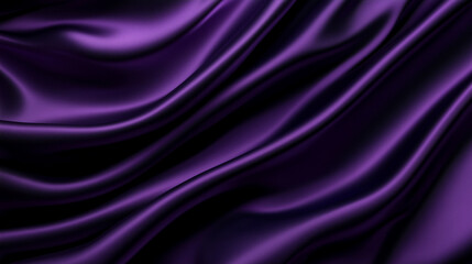 Obraz premium A smooth, flowing silk texture in royal purple, evoking luxury and elegance.