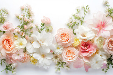 Beautiful flower image arrangement elements