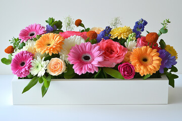 Beautiful flower image arrangement elements