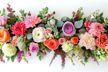 Beautiful flower image arrangement elements