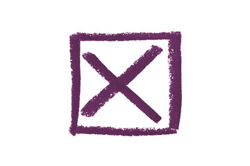 Draw a dark purple pencil line separately on a transparent background.