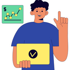 Saving Money Illustration 