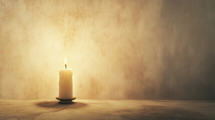 Biblical Illustration of a Candle Burning Low in a Dim Room with Shadows Flickering, Symbolizing the Fleeting Nature of Life and Search for Meaning, Psalms 39