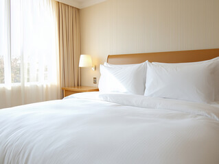 Obraz premium Interior of bedroom at hotel