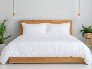 Interior of stylish bedroom