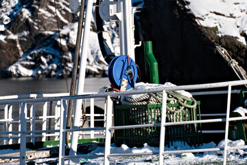 Liny na norweskim statku © Micha