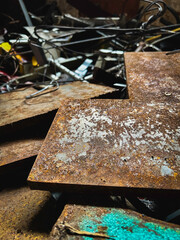 Ued iron plenty on junkyard,steel wasted,