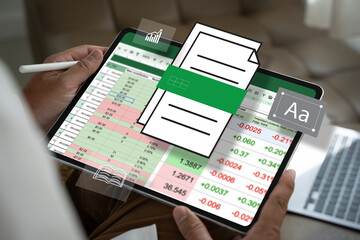 Spreadsheet Document business financial Spreadsheet Document Information Data Analyst