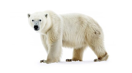 An isolated animal image on a pure white background. The animal has distinct features and a unique charm. Its pose and expression capture attention. The white background makes the animal stand out cle