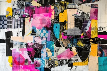 Fototapeta premium Abstract background from the smears of acrylic paint. Mixing multicolored oil paint. Textured arrangements. Abstract modern print . Wall art. Poster.