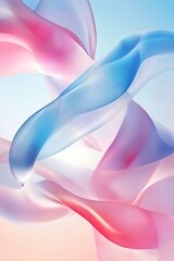 Abstract Blue And Pink Swirling Background