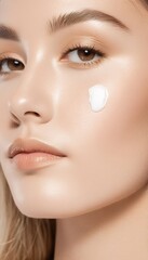 skincare showcasing ordinary results brightening an products woman individual use using cosmetics reviews  individual result using skincare product review cosmetic ordinary woman face beauty person