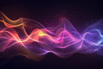 Obraz premium sound wave vector background