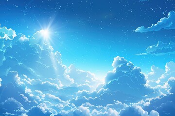 Plain Sky blue wallpaper. Premium color