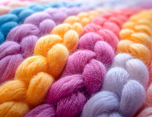 Colorful Yarn Braids