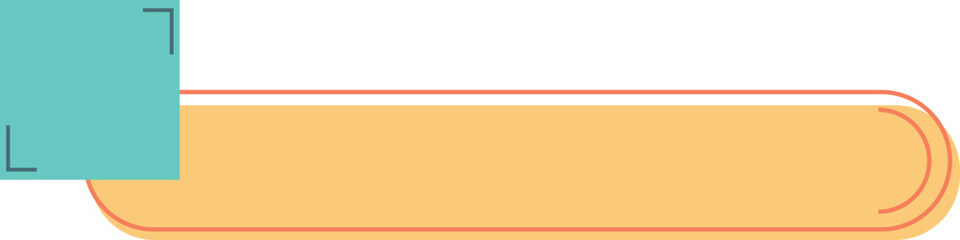 Minimalist Lower Third Design: A colorful lower third with geometric shapes including circles and triangles in pastel shades on a modern background.