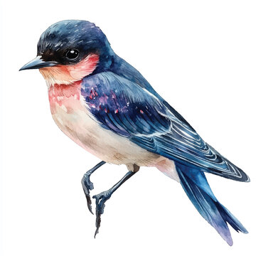 recommend clip art: Swift watercolor clipart illustration isolated