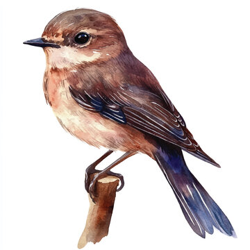 recommend clip art: Swift watercolor clipart illustration isolated