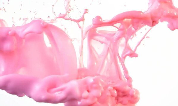 Pink Liquid Splash