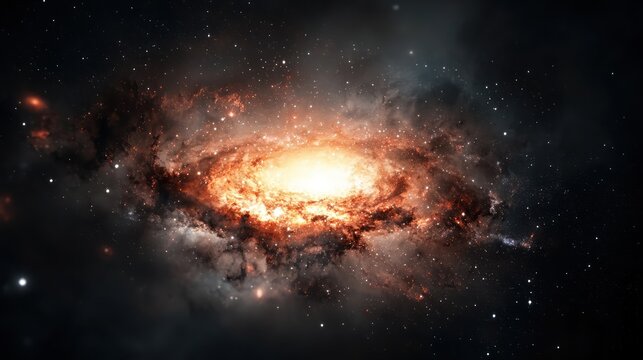 Cosmic Cataclysm: Distant Galaxy Imploding into Dark Energy Abyss in 32K High Resolution, Generative Ai