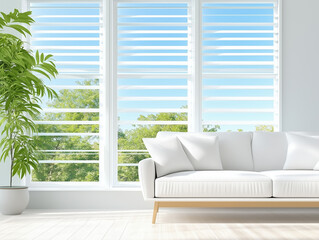 Fototapeta premium Modern Living Room. Stylish Interior Design Background 