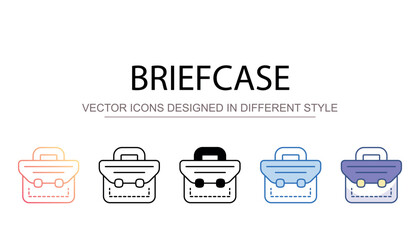 Briefcase icon design with white background stock illustration