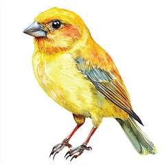 Weaver Bird watercolor clipart illustration isolated