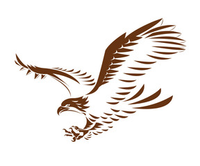 The Flying Eagle Logo Vector