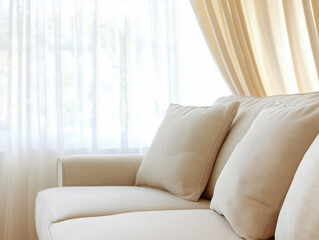 Sofas and drawers in living room 