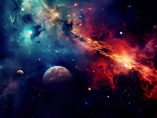 Galaxy and universe light. Galaxies sky in space Planets and stars beauty of space exploration