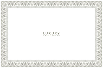 page geometric vintage wedding invitation card islamic certificate border line pattern illustration frame