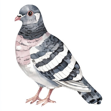 recommend clip art: Dove watercolor clipart illustration isolated