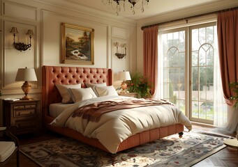 European-style luxury bedroom
