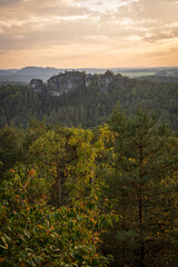 Fototapeta premium Saxon Switzerland National Park, or Nationalpark Sächsische Schweiz