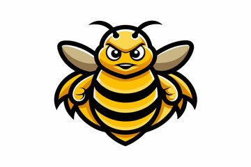 Beehive mascot logo design vector