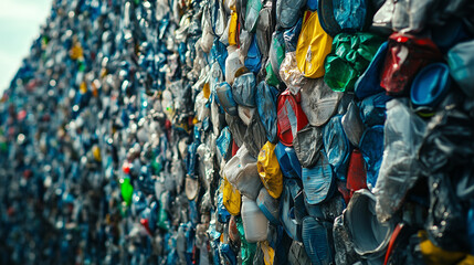 Fototapeta premium Przyjmując zasady gospodarki o obiegu zamkniętym, skupiamy się na minimalizacji odpadów poprzez ponowne wykorzystanie, naprawę i recykling produktów.