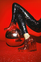 Fashion party disco mood.