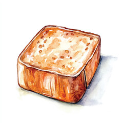 Toaster watercolor clipart illustration isolated