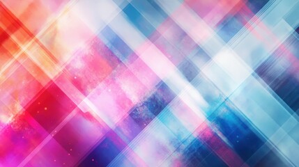Fototapeta premium Vibrant Geometric Abstract Backdrop with Colorful Diagonal Stripes