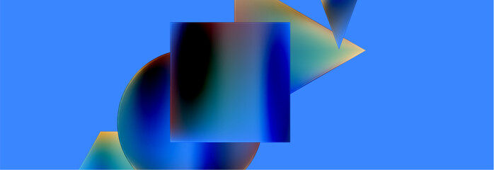 Fluid color geometric shapes abstract background. Vector Illustration For Wallpaper, Banner, Background, Card, Book Illustration, landing page