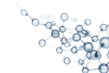 Molecular structure, white isolate background